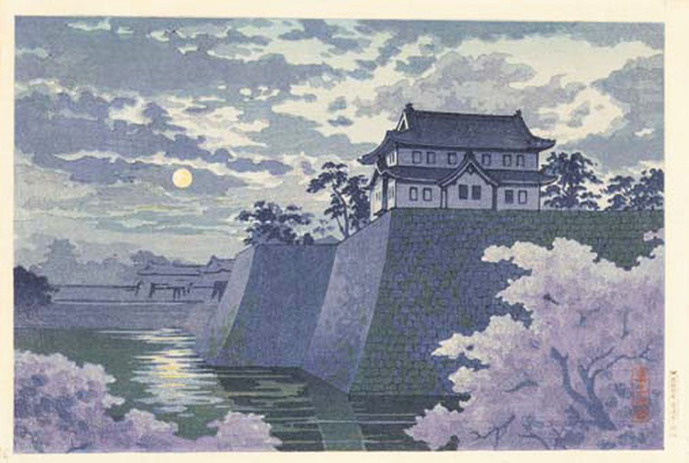 Osaka Castle in the Moonlight