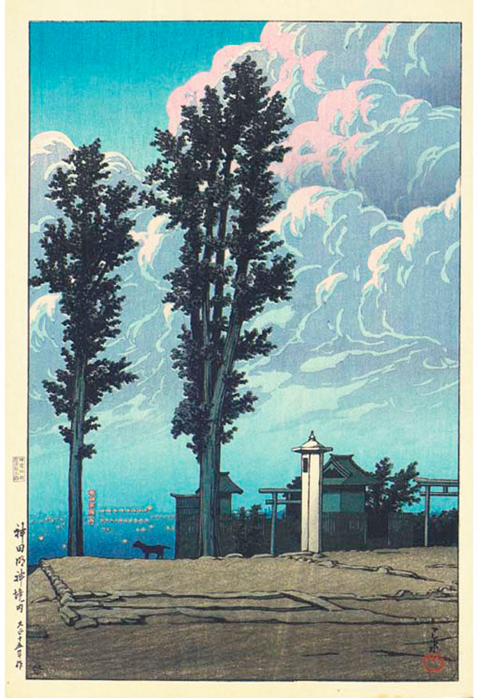 The Precinct of the Kanda Myojin Shrine