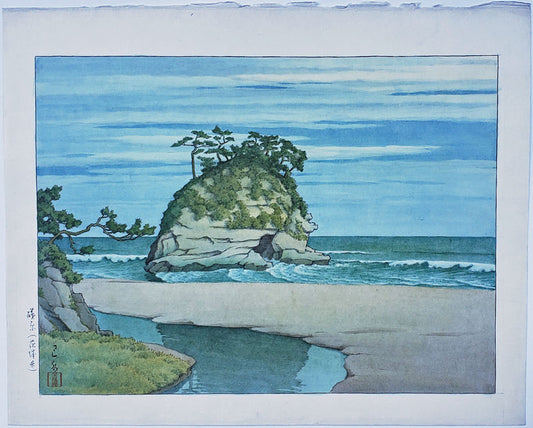 Isohara Beach in Ibaraki Prefecture - Original Painting