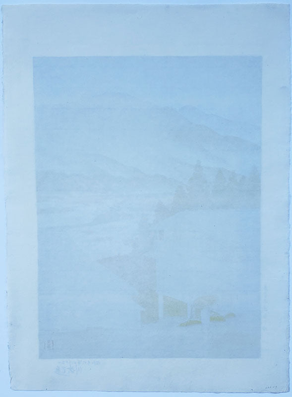 Rain in Suhara on The Kiso Road - Original Painting