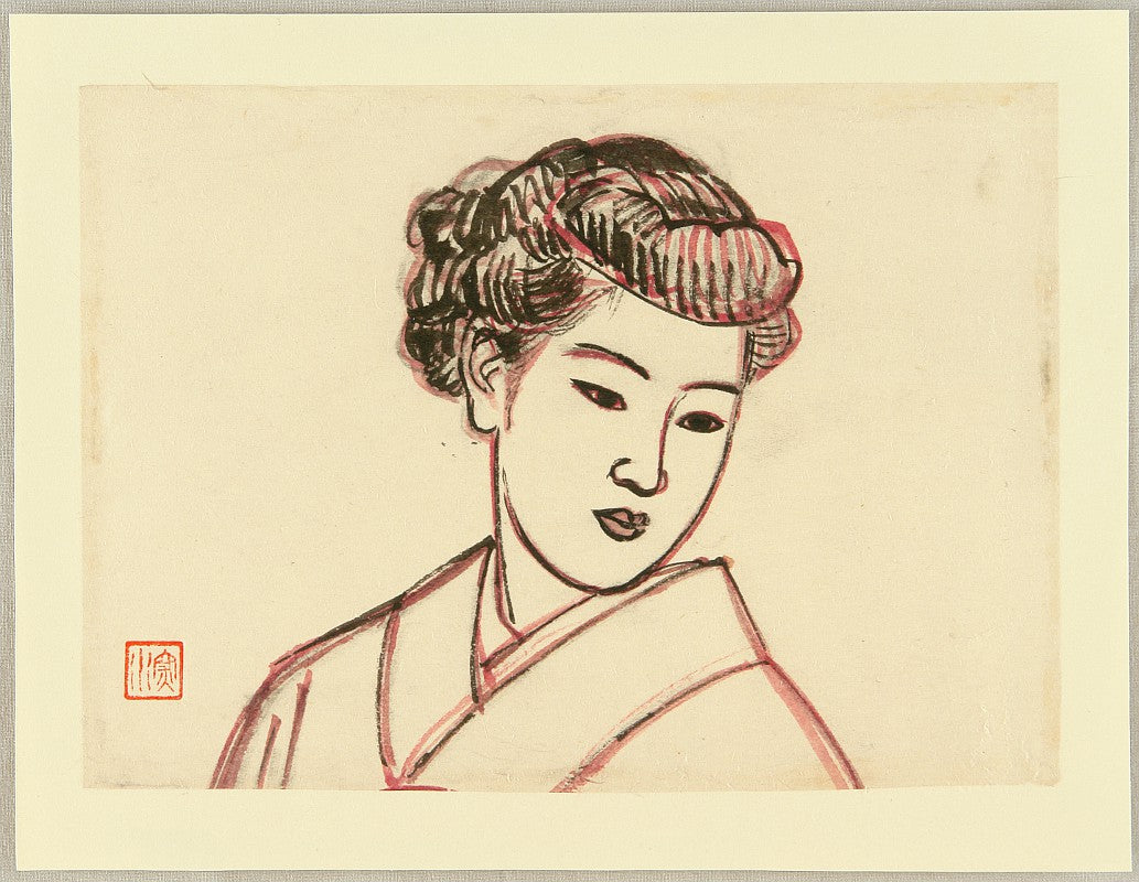 Yokogao (Face in profile) - Original Painting