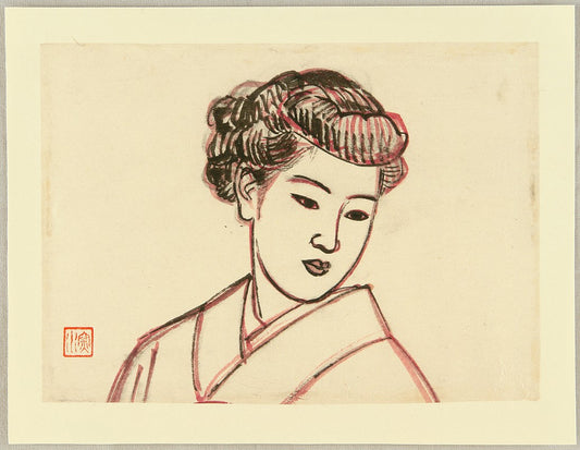 Yokogao (Face in profile) - Original Painting