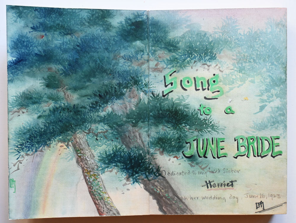 Six Original Watercolor Paintings - Handcrafted Book