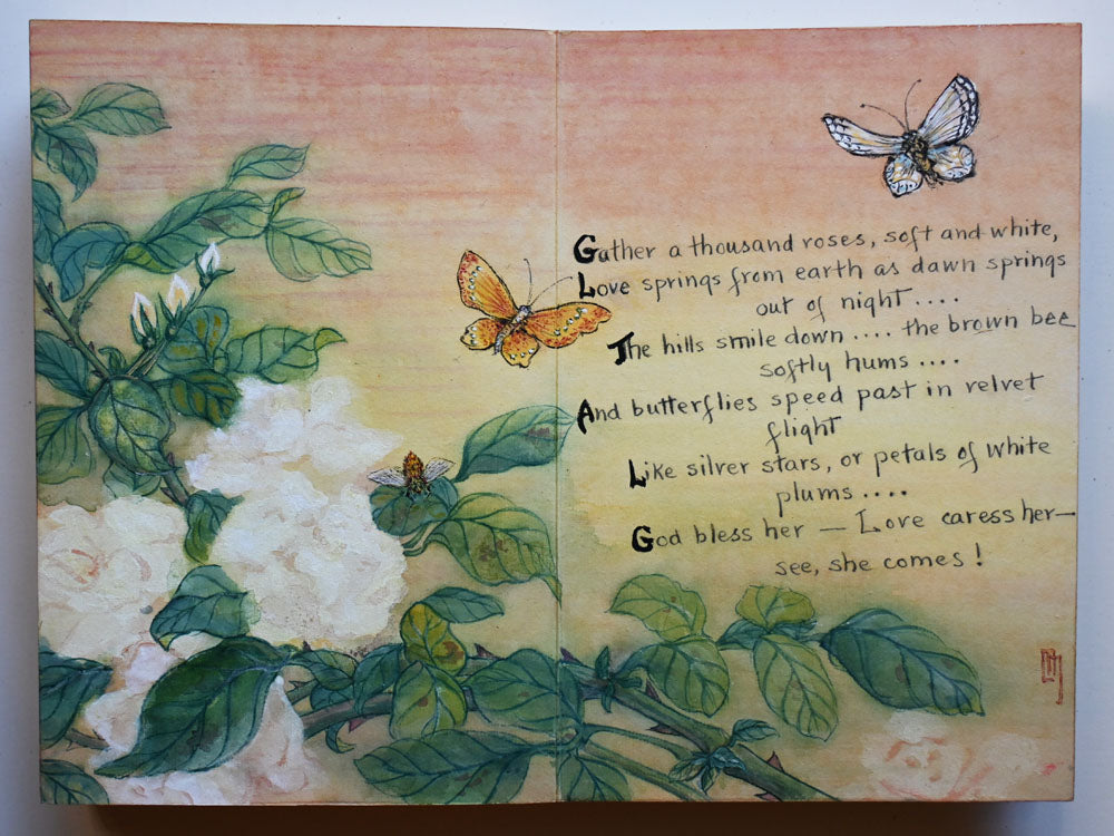 Six Original Watercolor Paintings - Handcrafted Book