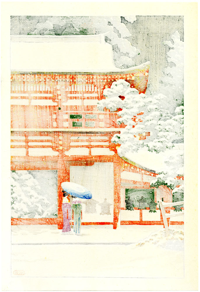Kasuga Shrine in Snow, Nara (Full Sheet)