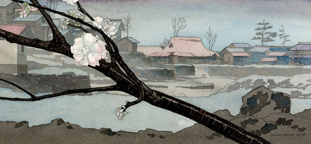 Early Spring near Mount Fuji - Original Painting