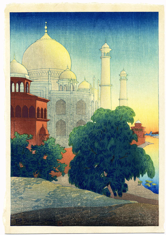 Taj-Mahal at Sunset
