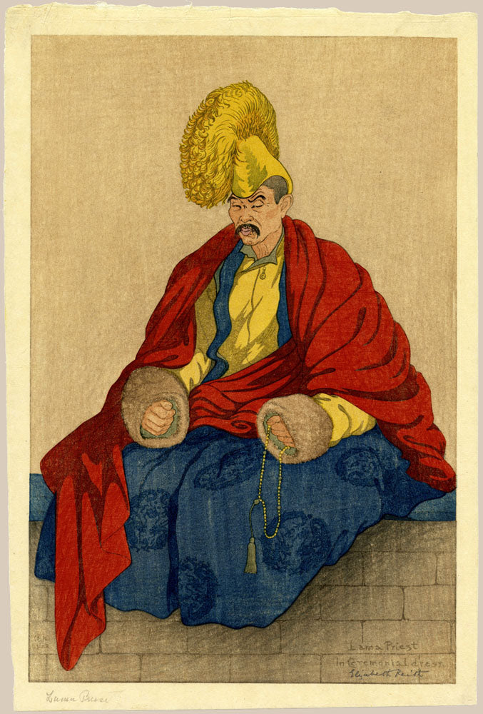 Lama Priest in Ceremonial Dress (Pre-Earthquake)