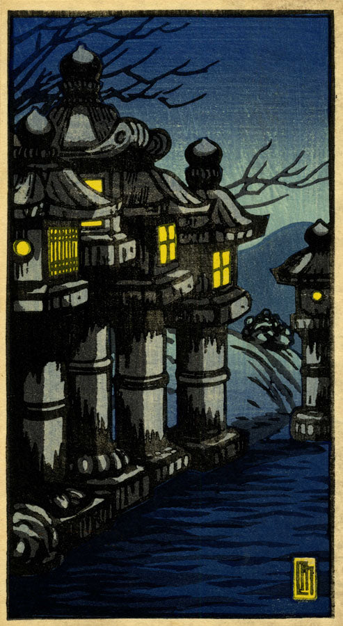 Lanterns at Night, Japan