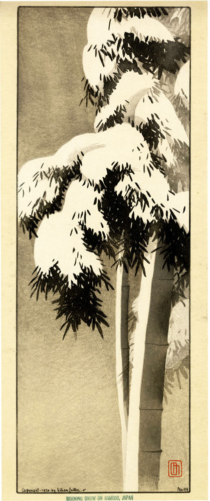 Morning Snow on Bamboo, Japan - (3) A/B/C