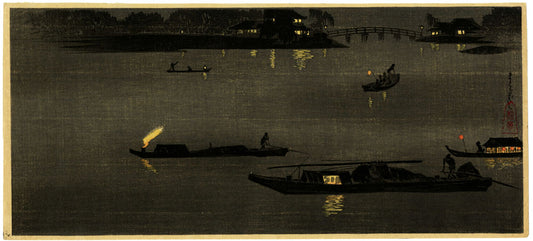 Makurabashi Bridge at Night (Pre-Earthquake)