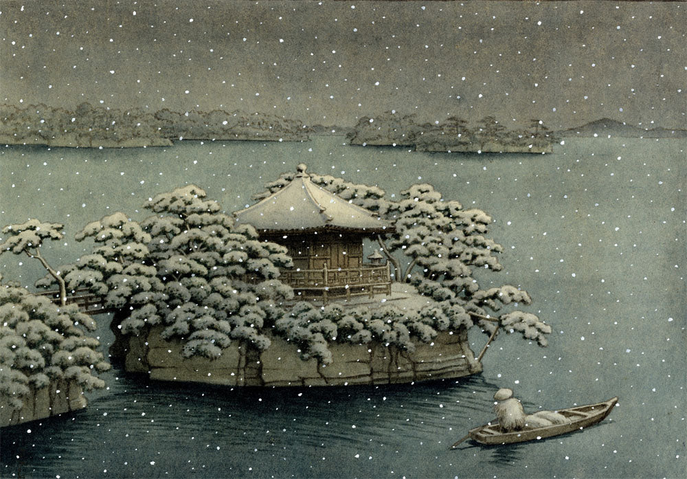 Evening Snow at Matsushima - Original Painting