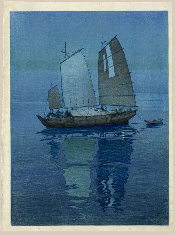 "Sailing Boats - Night (Pre-Earthquake)" by Yoshida, Hiroshi