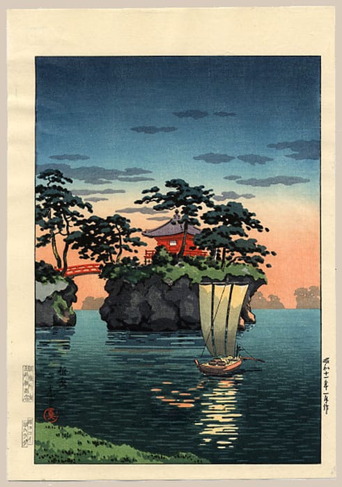 "Matsushima (Godaido Shrine)" by Koitsu, Tsuchiya