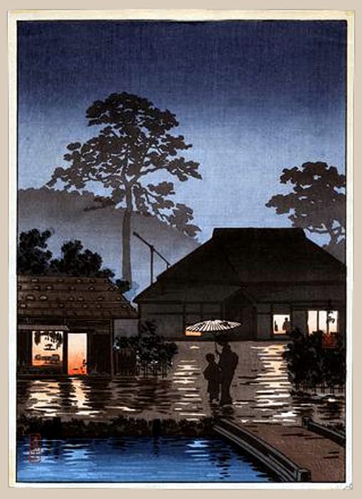 "Long Spell of Rain" by Koitsu, Tsuchiya