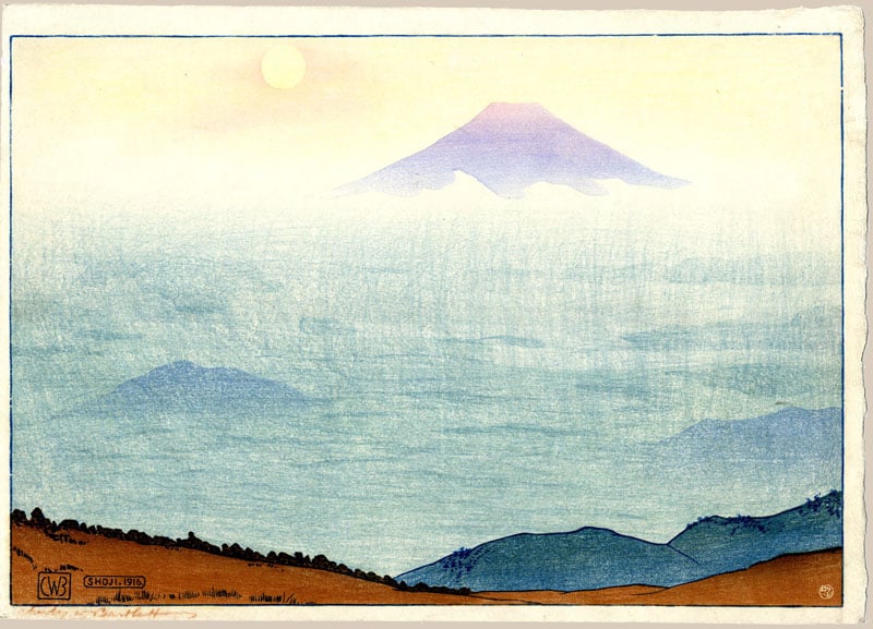 "Lake Shoji (Fujiyama Amid Clouds)" by Bartlett, Charles