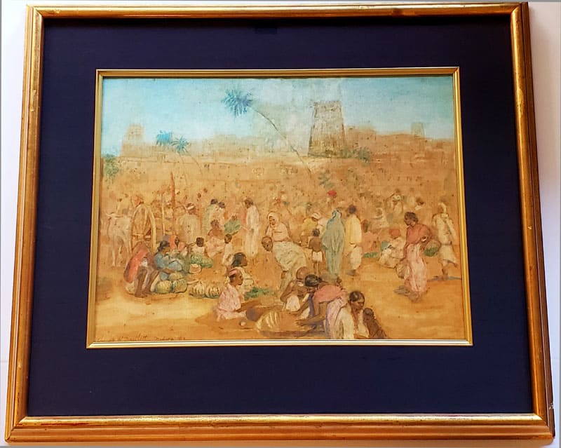 "Madura Marketplace - Original Watercolor" by Bartlett, Charles