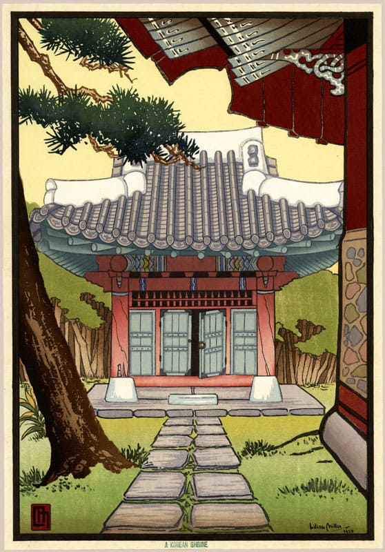 "A Korean Shrine" by Miller, Lilian