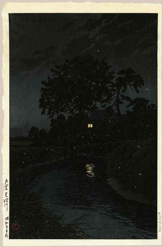 "Minuma River, Ōmiya" by Hasui, Kawase