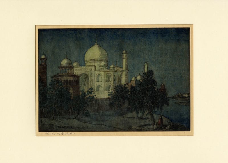 "Taj-Mahal from the East (Etching)" by Bartlett, Charles