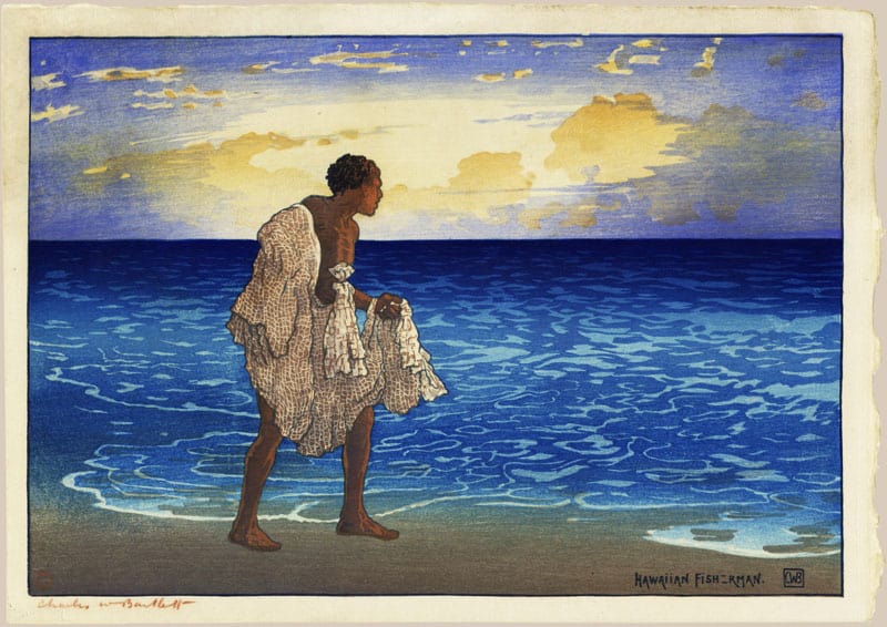 "Hawaiian Fisherman" by Bartlett, Charles