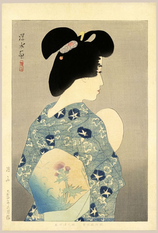 "Enjoying the Evening Cool (First State)" by Shinsui, Ito