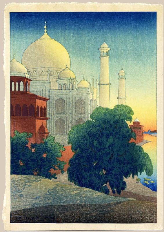"Taj Mahal at Sunset" by Bartlett, Charles