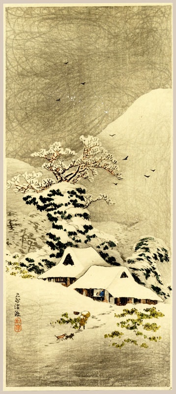 "Sawatari, Jyosyu in Snow (Pre-Earthquake)" by Shotei, Takahashi