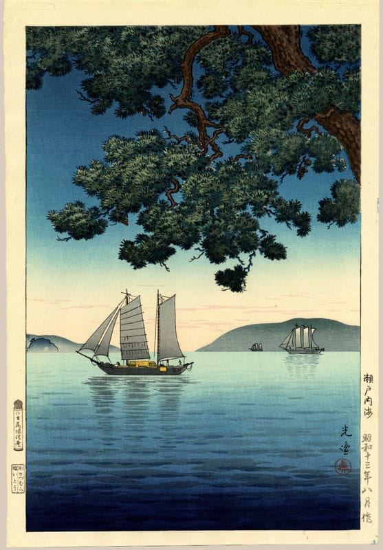 "The Inland Sea of Seto in Summer" by Koitsu, Tsuchiya