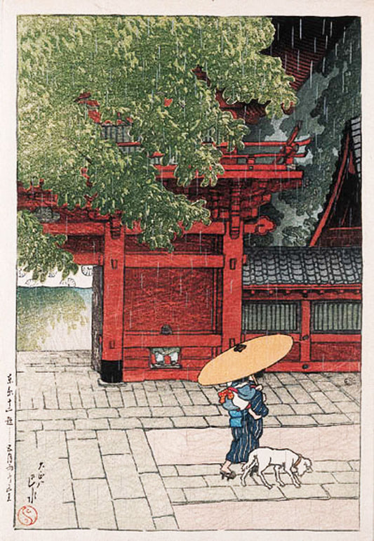 Early Summer Rain Showers at Sanno Shrine (Pre-Earthquake)