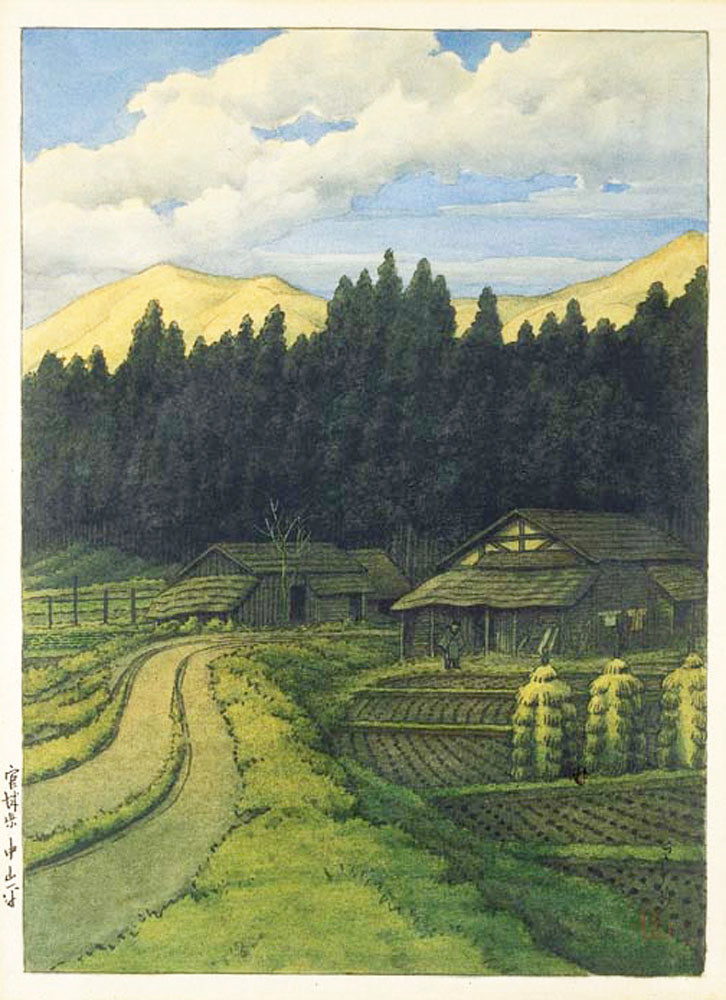 Morning at Nakayama Plain, Miyagi Prefecture - Original Painting