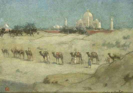 Taj-Mahal from the Desert - Original Painting