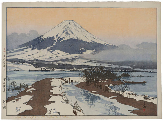 Fujiyama from Kawaguchi Lake (Double-Oban Format)