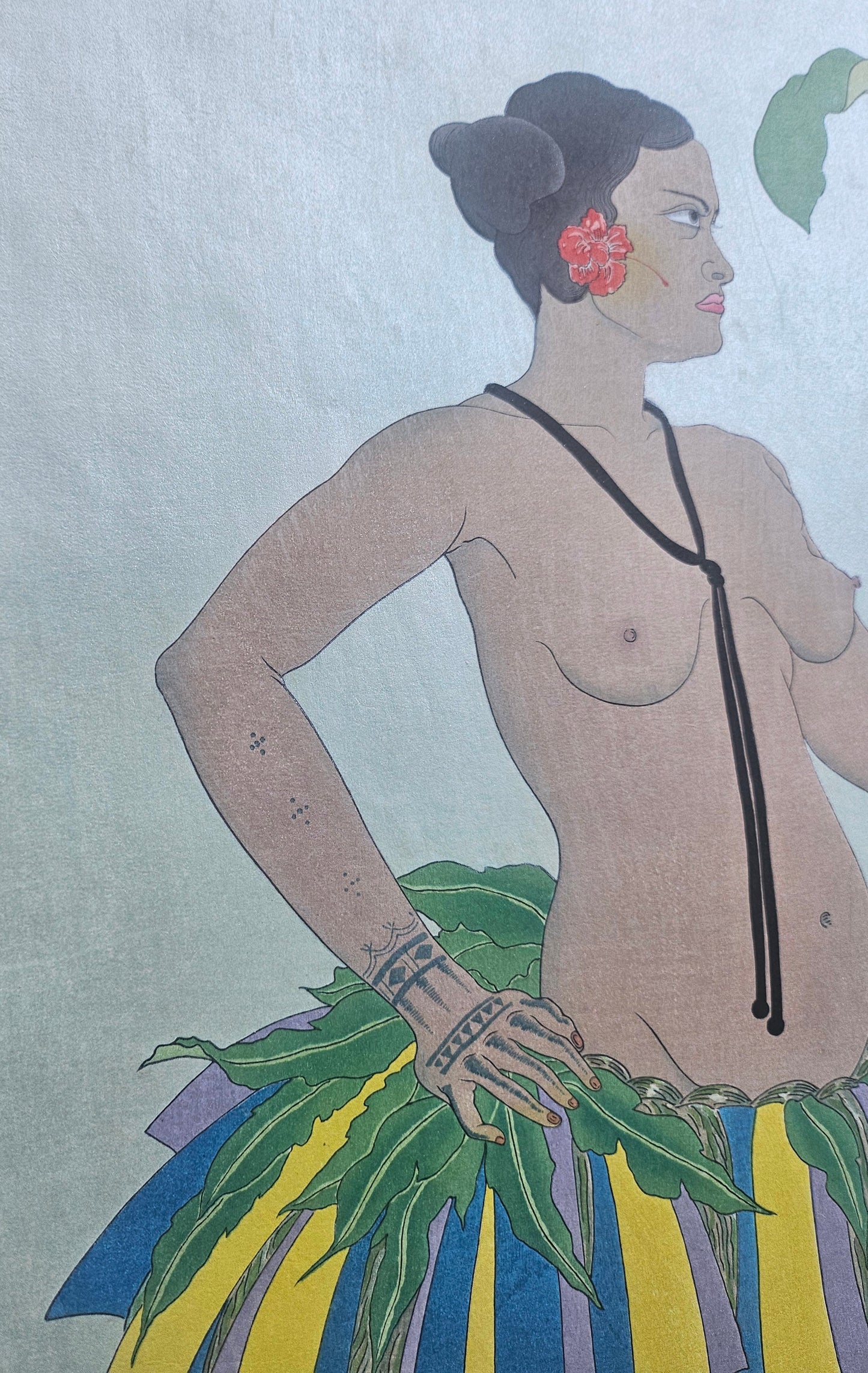 A Yap Beauty with Orchids, Carolines (First State)