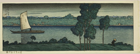 Approaching Dusk on Furukawa Embankment (Pre-Earthquake)