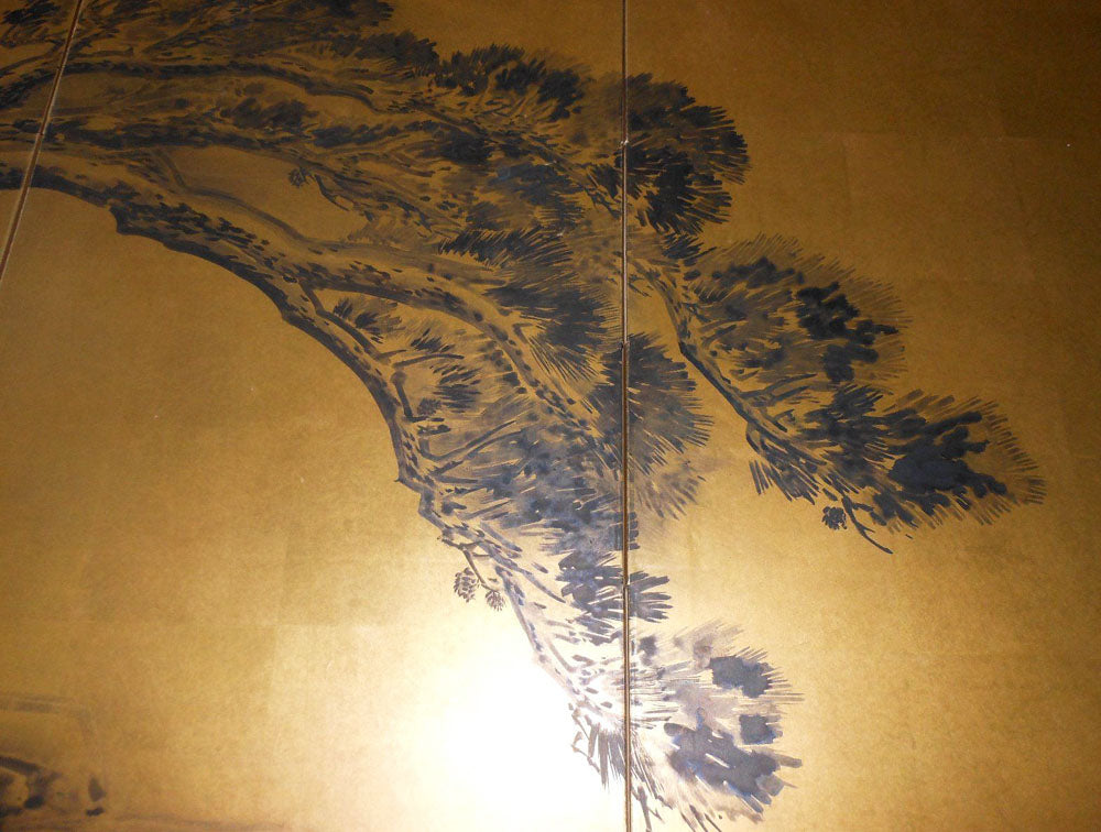 Ancient Oak (Four-Panel Gold Leaf Screen) - Original Painting