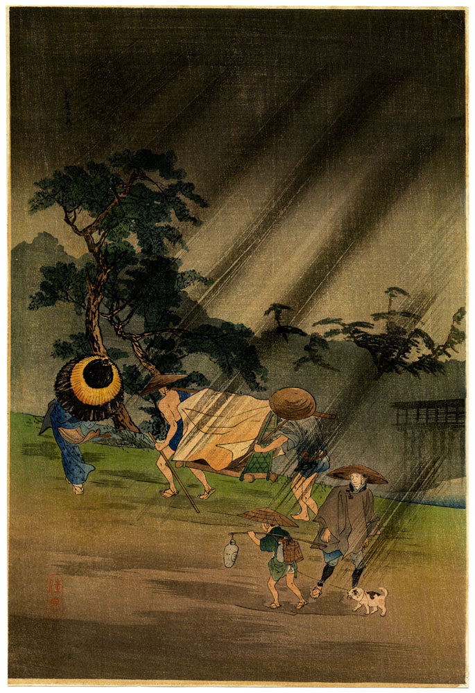 An Evening Downpour in Ochanomizu District, Tokyo (Pre-Earthquake)