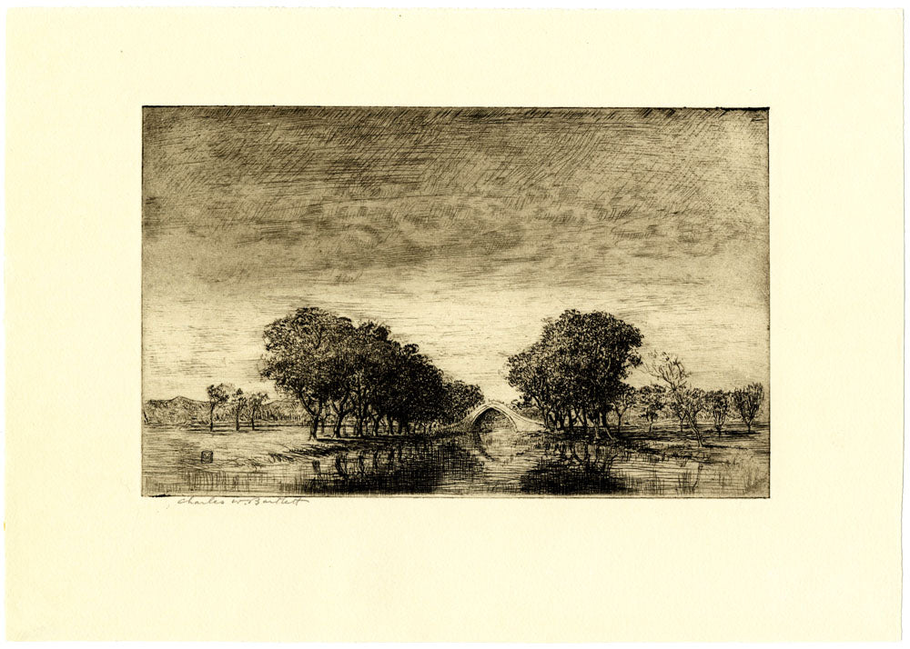 Bridge in Summer Palace, Peking (Etching)